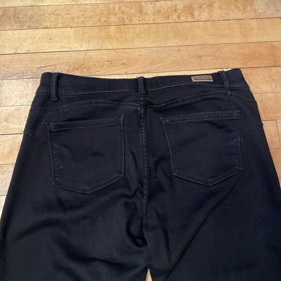 Juicy Couture Jeggings Women’s Size 12 Black Stretch Mid Rise Cropped - Picture 7 of 9